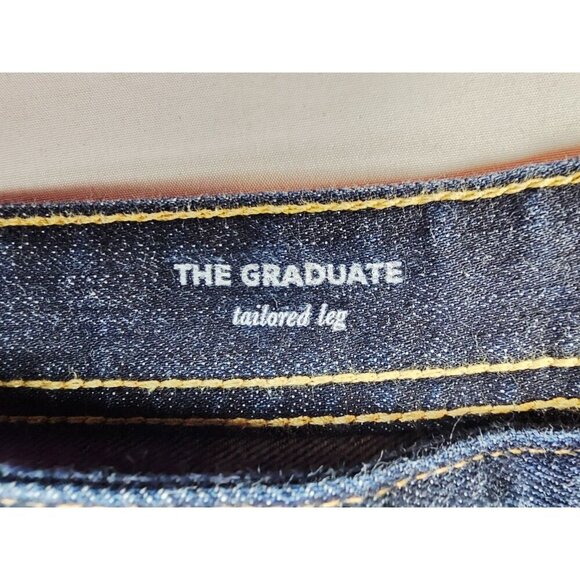 AG Adriano Goldschmied Size 42X30 Men The Graduate Tailored Leg Blue Denim Jeans - Picture 3 of 11